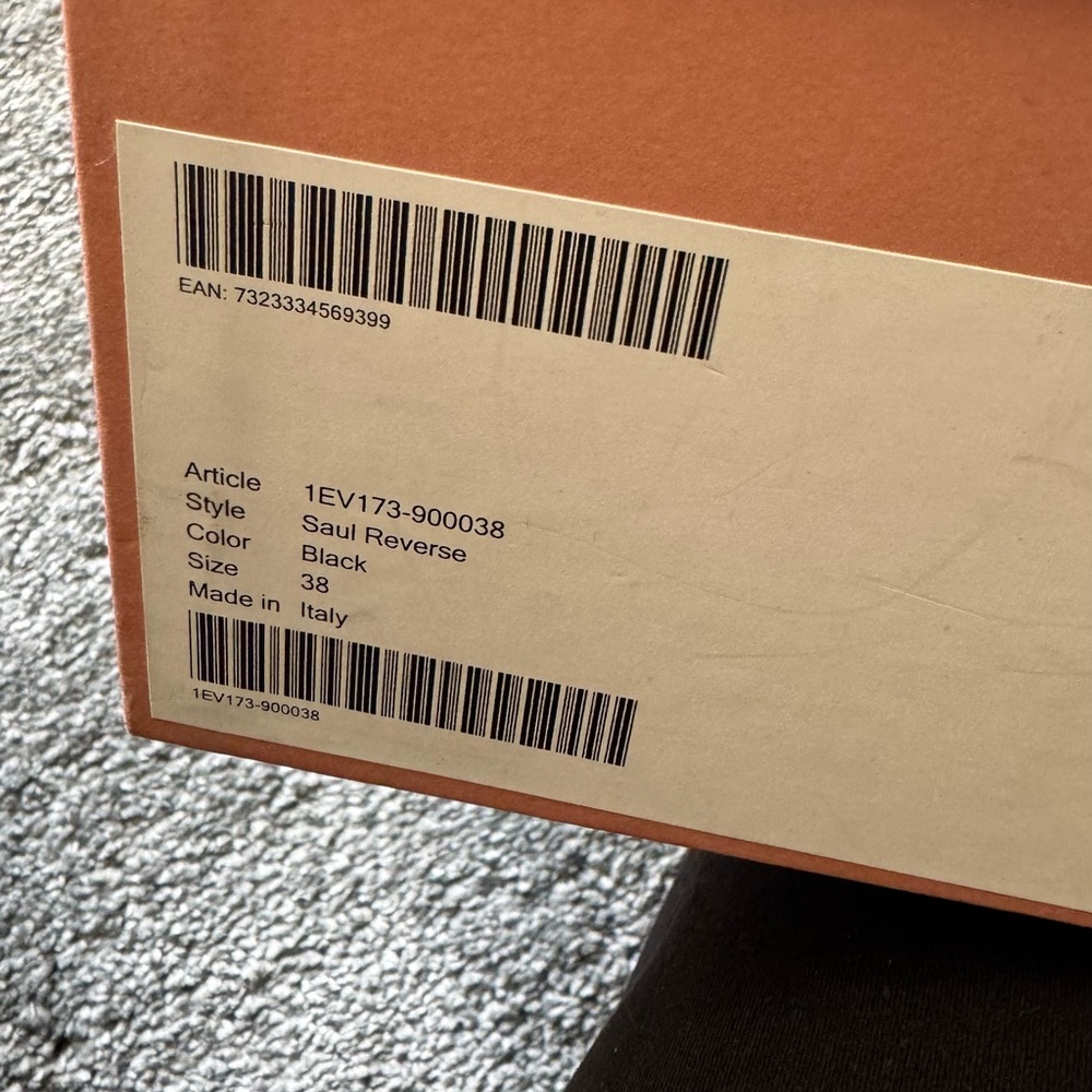 Black suede Acne Studio boots